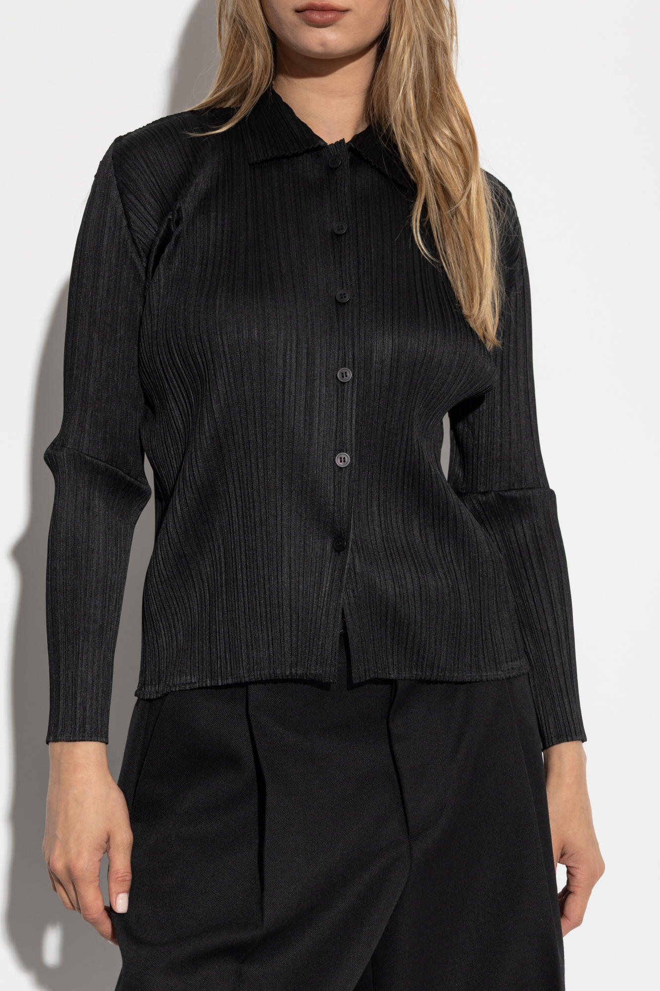 Black Pleated shirt Pleats Please Issey Miyake - Vitkac Canada